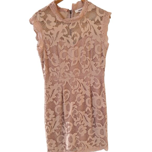 Sans Souci Dresses & Skirts - Sans Souci Dress Womens XL Floral Lace Sleeveless Blush Coquette Bohemian Dainty